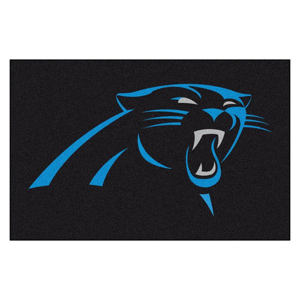 Fanmats Carolina Panthers 2 Ft X 3 Area Rug 5699 The Home Depot Fanmats Carolina Panthers 2 Ft X 3 Area Rug