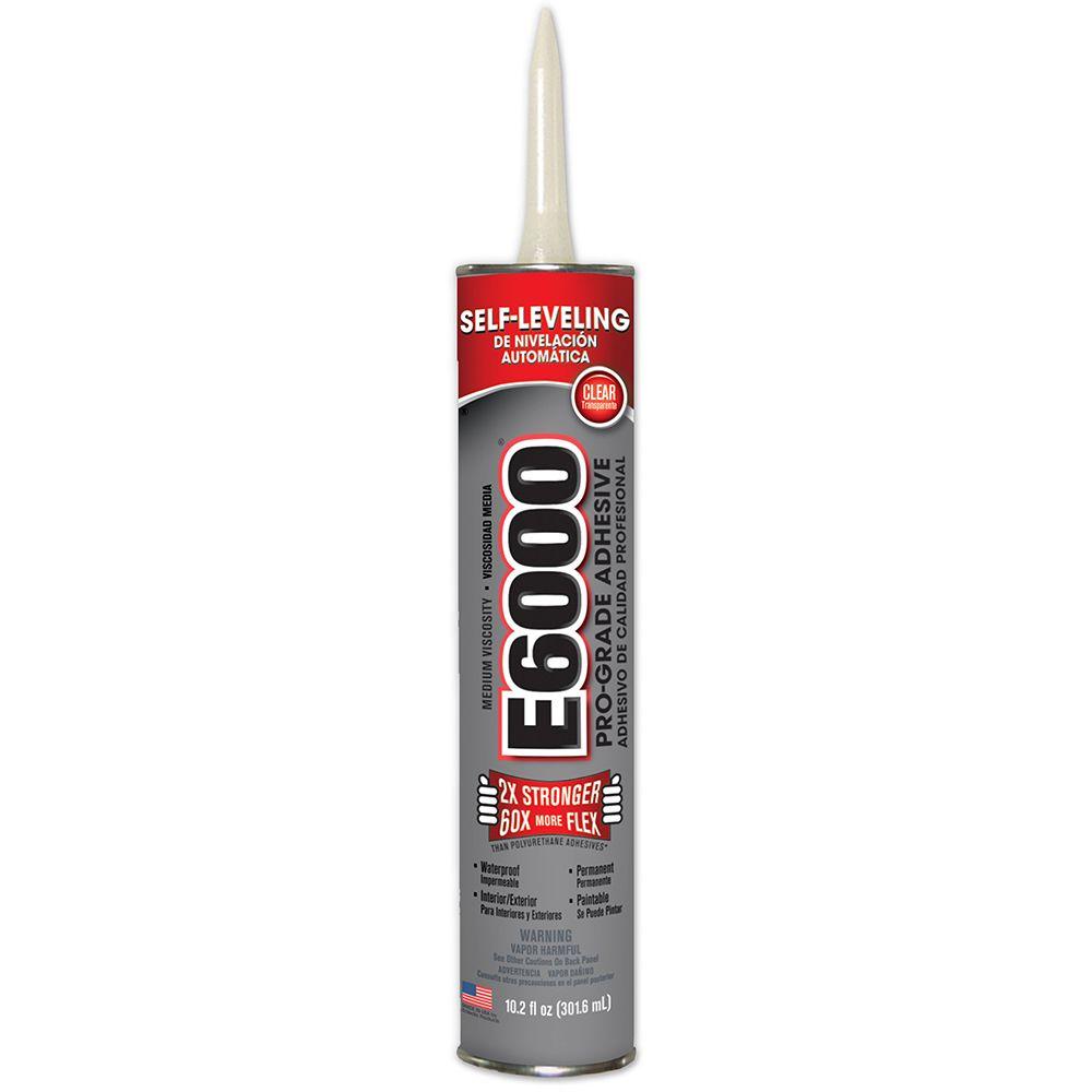 E6000 10.2 fl. oz. Clear Medium Viscosity Cartridge Adhesive (12-Pack) by E6000