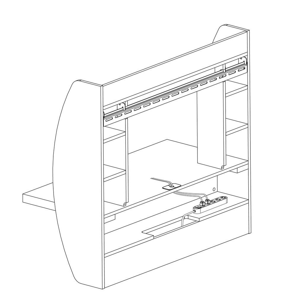 Prepac White Desk With Shelves Wehw 0200 1 The Home Depot