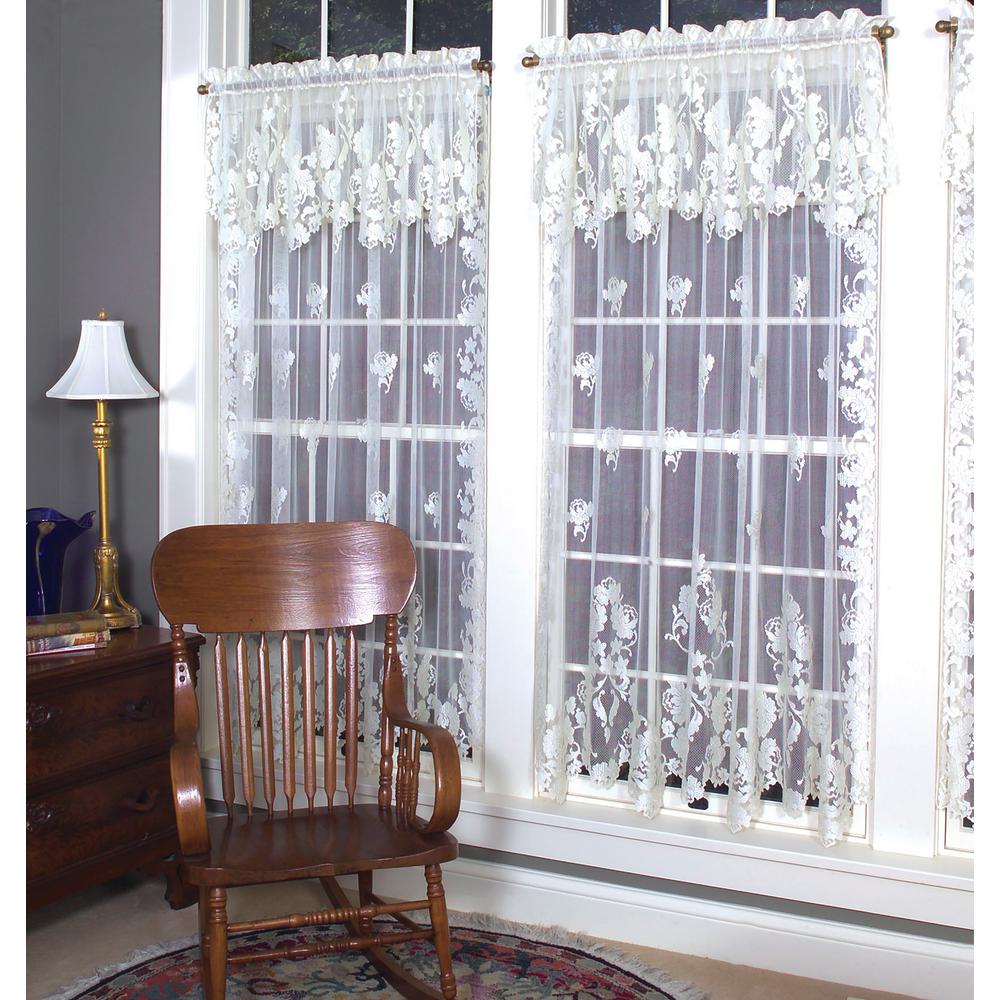 Heritage Lace Windsor Ecru Lace Curtain 60 In W 84 In L