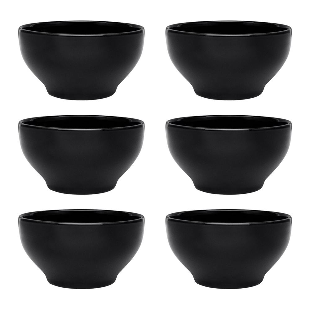 Manhattan Comfort Actual 20.29 oz. Black Earthenware Soup Bowls (Set of 6) was $69.99 now $36.34 (48.0% off)
