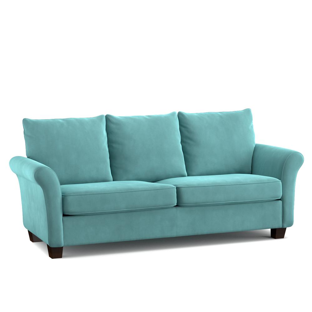 Handy Living Rockford Sofast Sofa In Blue Turquoise Velvet Rkf Sx Internet 303577008