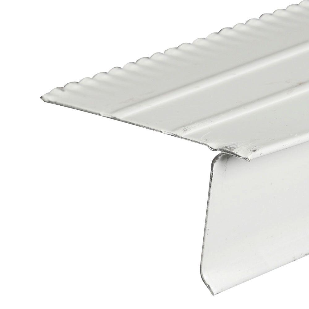 Amerimax Home Products F5M White Aluminium Drip Edge Flashing5504600120 The Home Depot