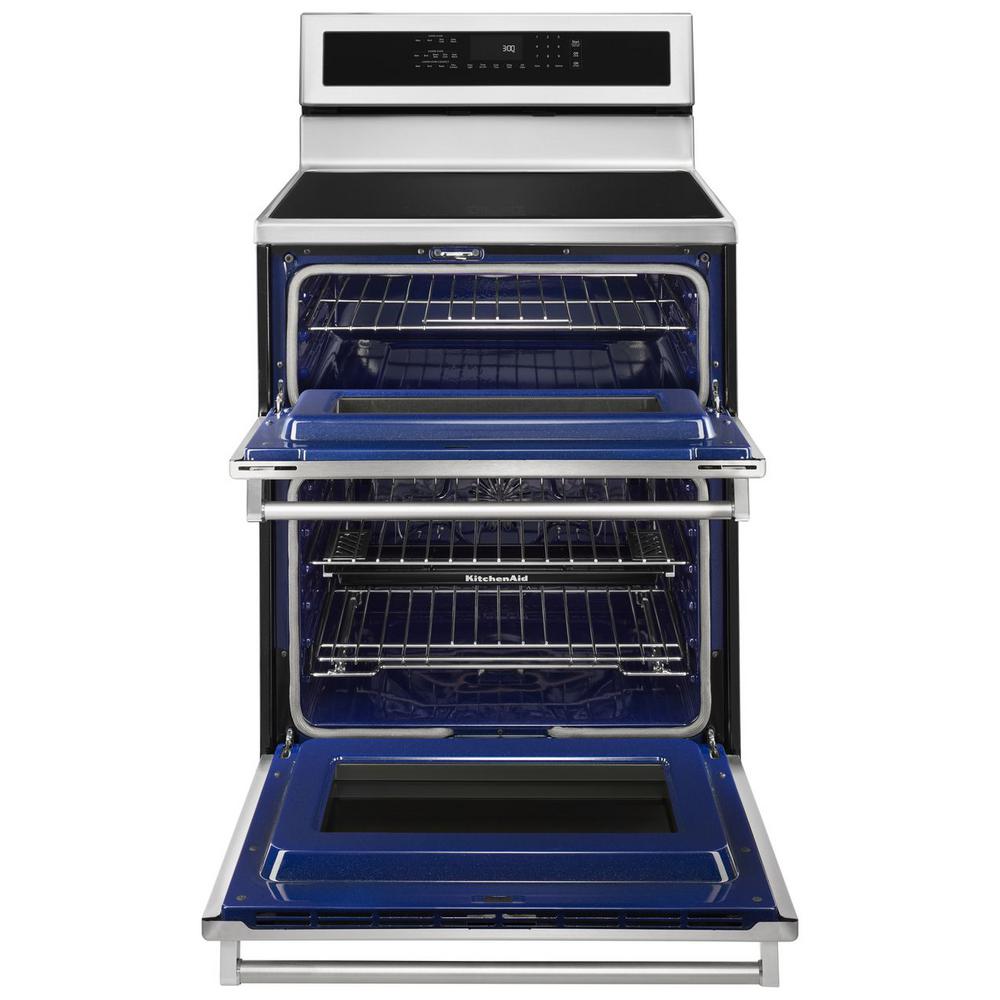 Kitchenaid 6 7 Cu Ft Double Oven Electric Induction Range With So Sku 1001361987