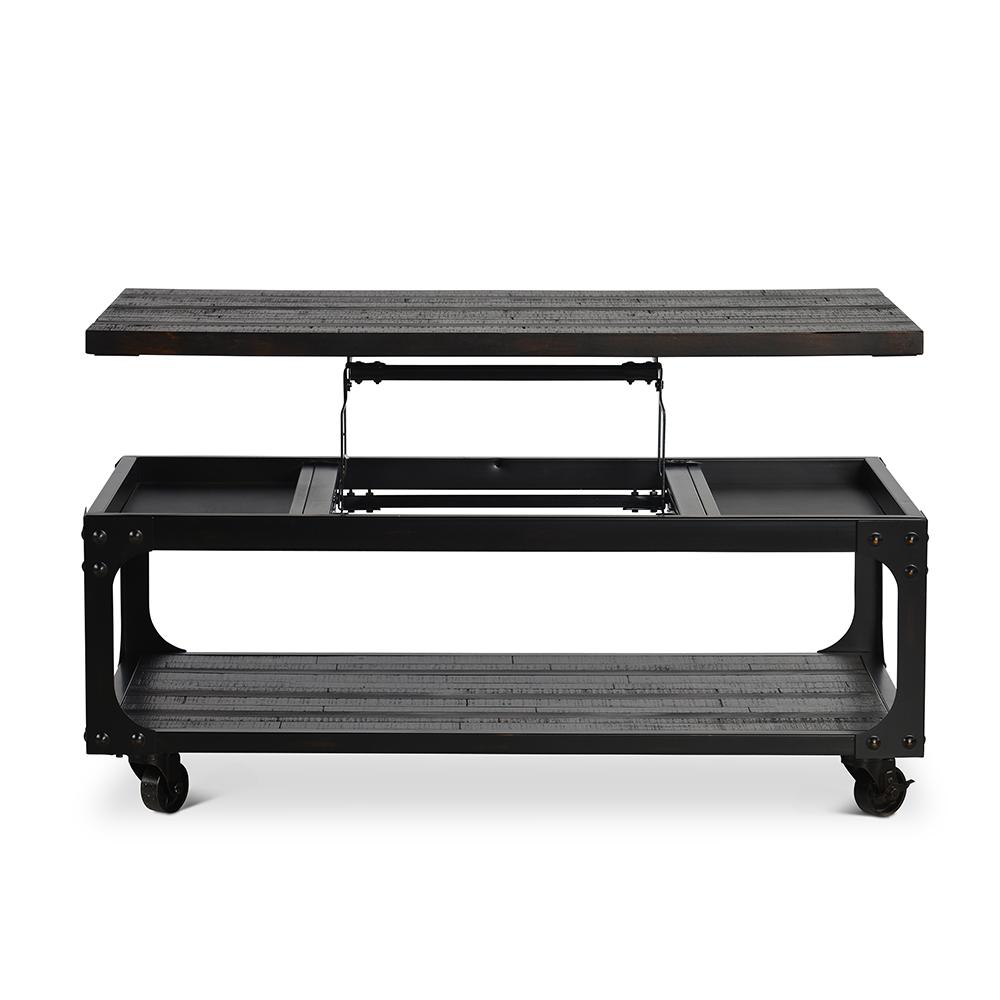 Unbranded Sherlock Lift Top Brown Cocktail Table With Casters Sh200cas The Home Depot - Distressed White And Brown Lift Top Coffee Table Unbranded Sherlock Lift Top Brown Cocktail Table With Casters Sh200cas The Home Depot - Distressed White And Brown Lift Top Coffee Table