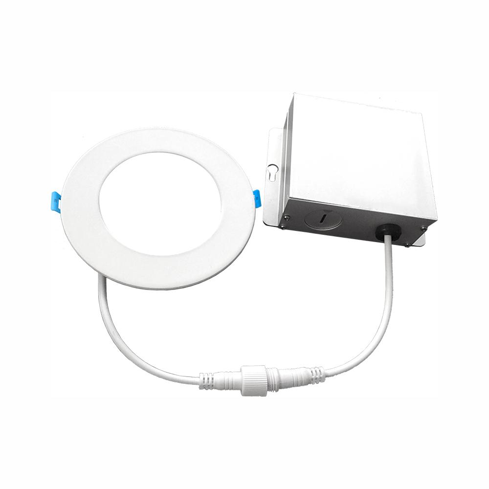 6 In 5000k New Construction Or Remodel Ic Rated Canless Integrated Led Recessed Kit For Shallow Ceiling 6 In 5000k New Construction Or Remodel Ic Rated Canless Integrated Led Recessed Kit For Shallow Ceiling