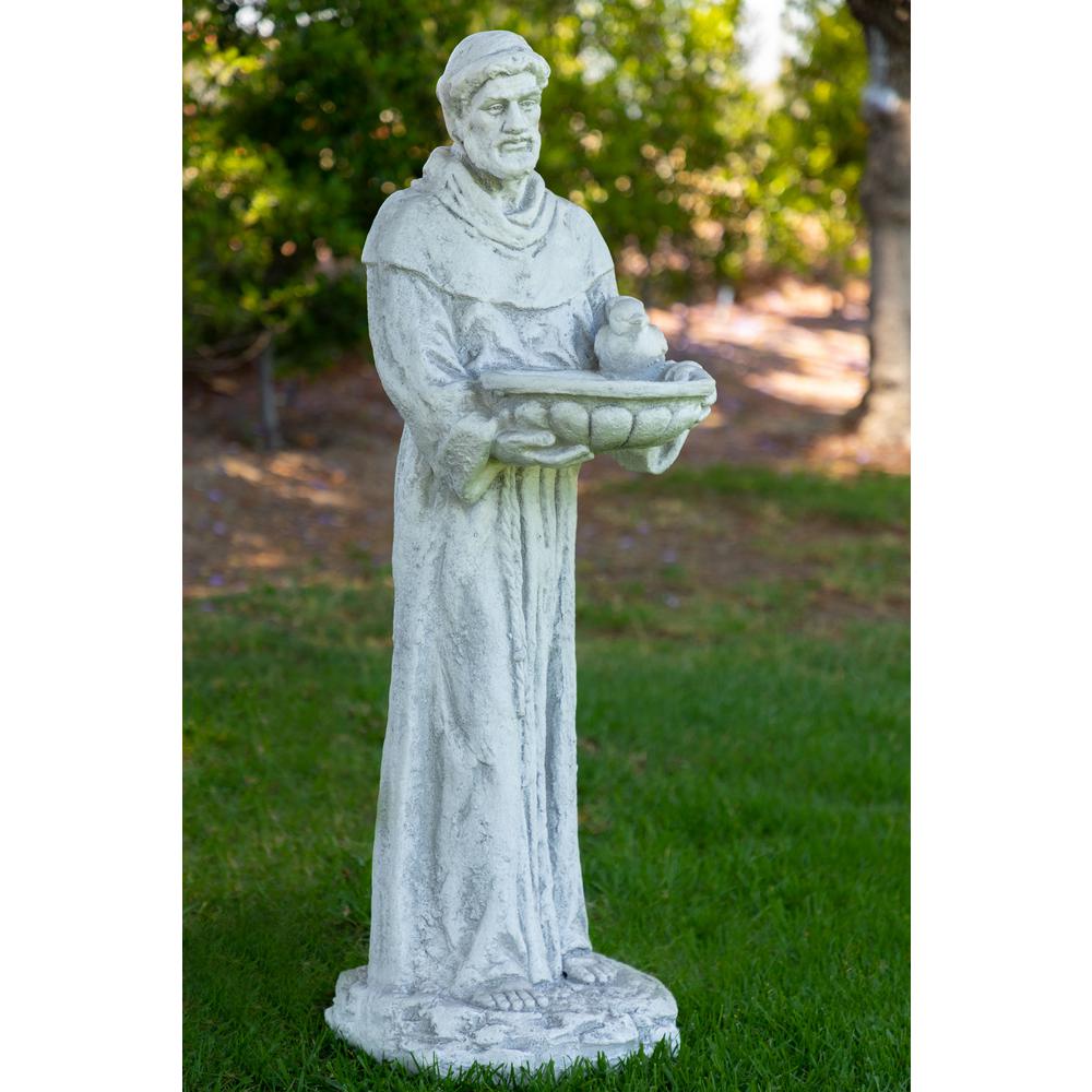 Northlight 17 In St Francis Outdoor Bird Feeder Garden Statue