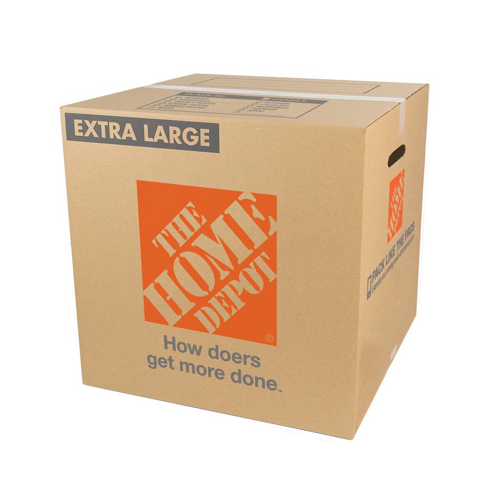 The Home Depot 24 in. L x 20 in. W x 21 in. D Extra-Large Moving Box