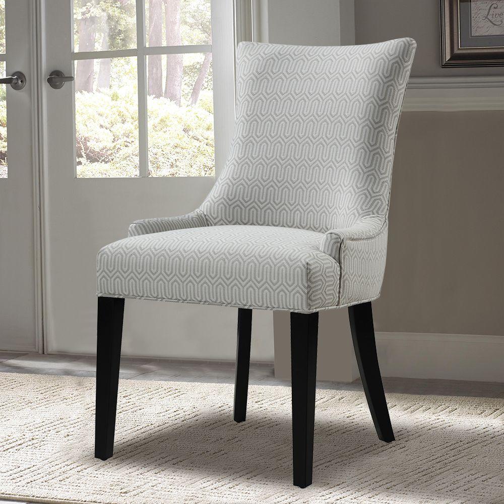 UPC 605876239143 product image for Upholstered Fabric Accent Dining Chair in Gray | upcitemdb.com