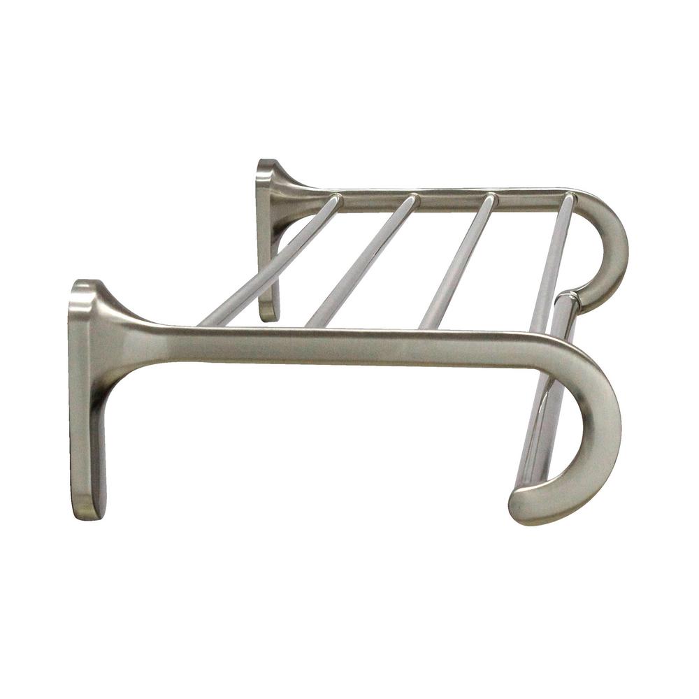 Modona 24 In Wall Mounted Towel Rack Satin Nickel Modona 24 In Wall Mounted Towel Rack Satin Nickel
