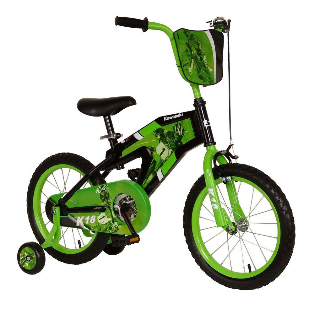 green 14 inch bike