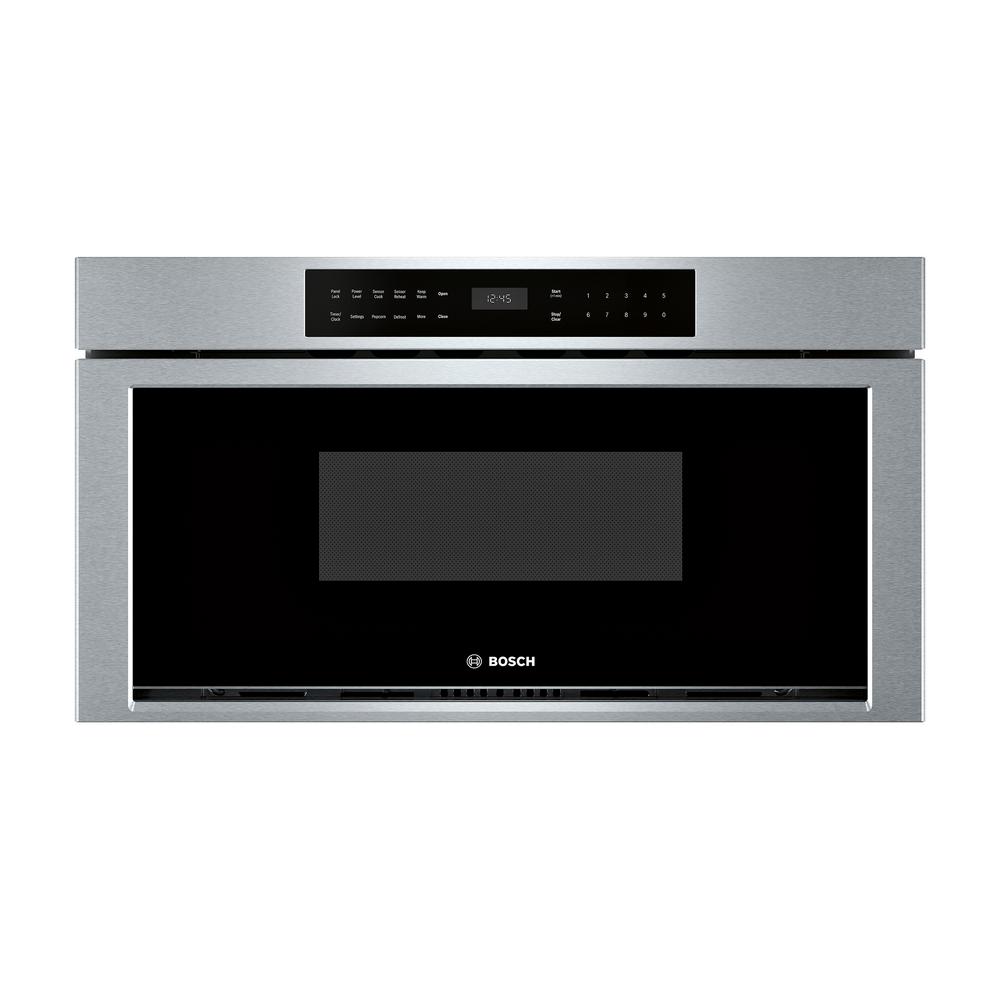 Bosch 800 Series 24 in. 1.2 cu. ft. BuiltIn Drawer Microwave in Stainless Steel with Sensor