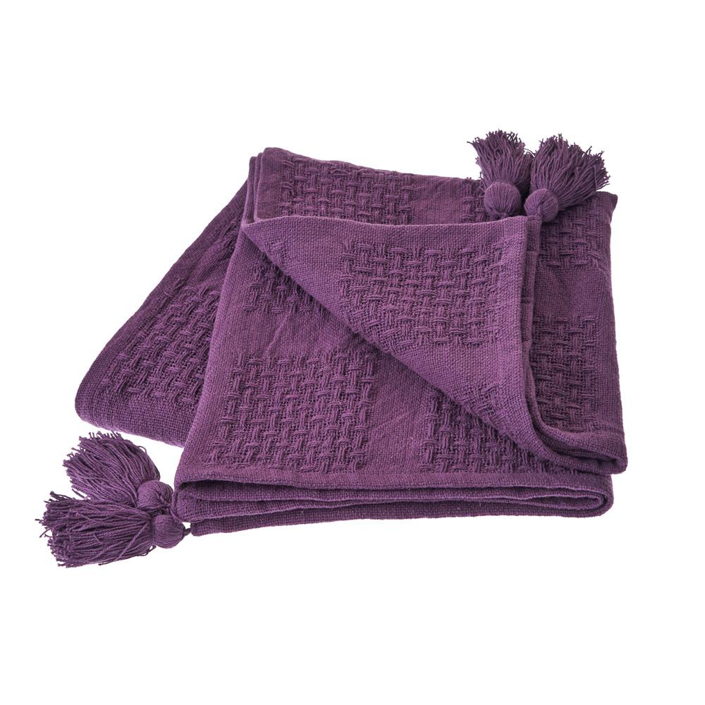 purple throw blanket uk