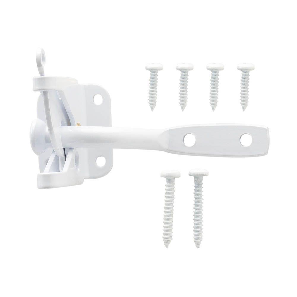 White Gate Latches & Handles Gate Hardware The Home Depot