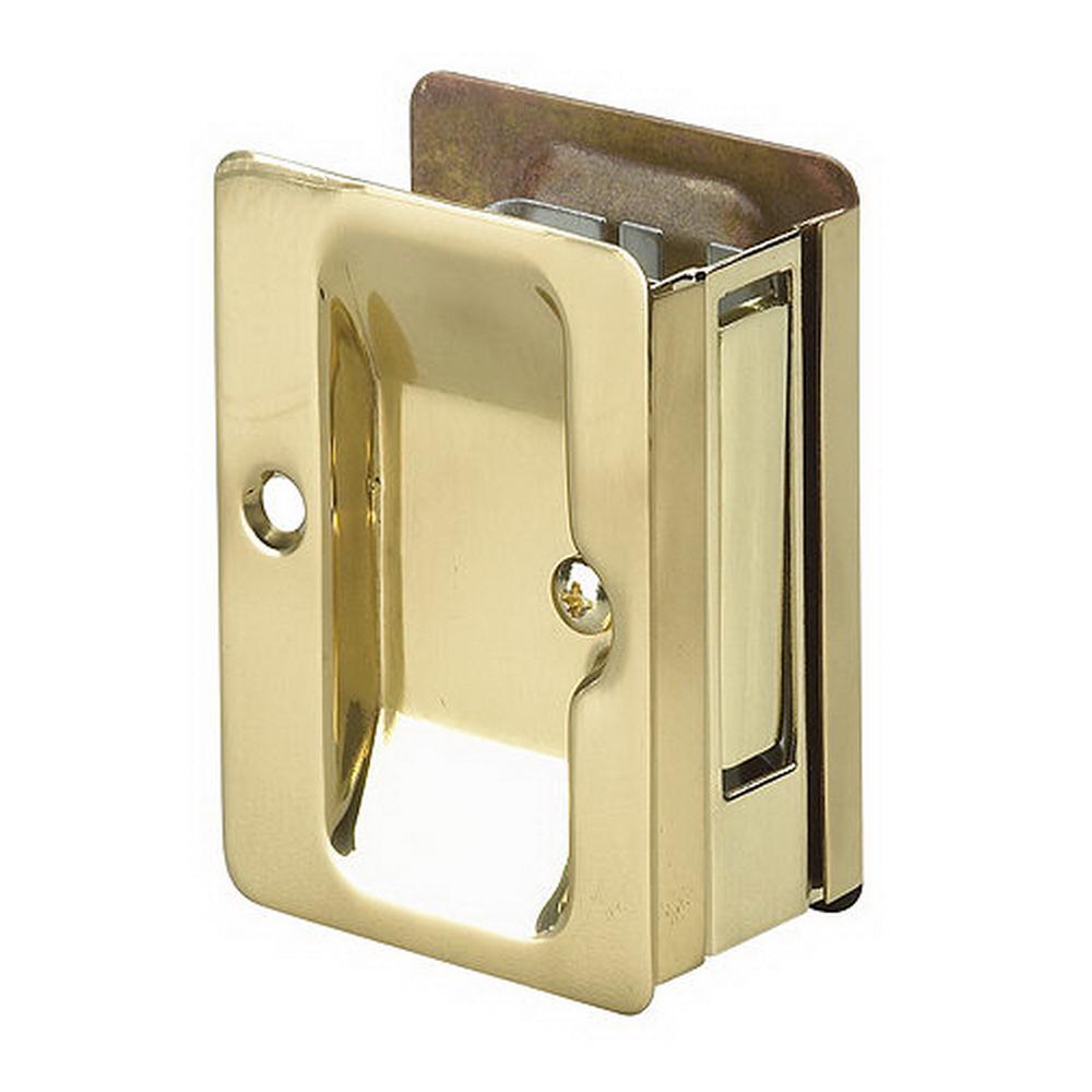 Richelieu Hardware 37/32 in. Brass Pocket Door Pull with Passage Lock