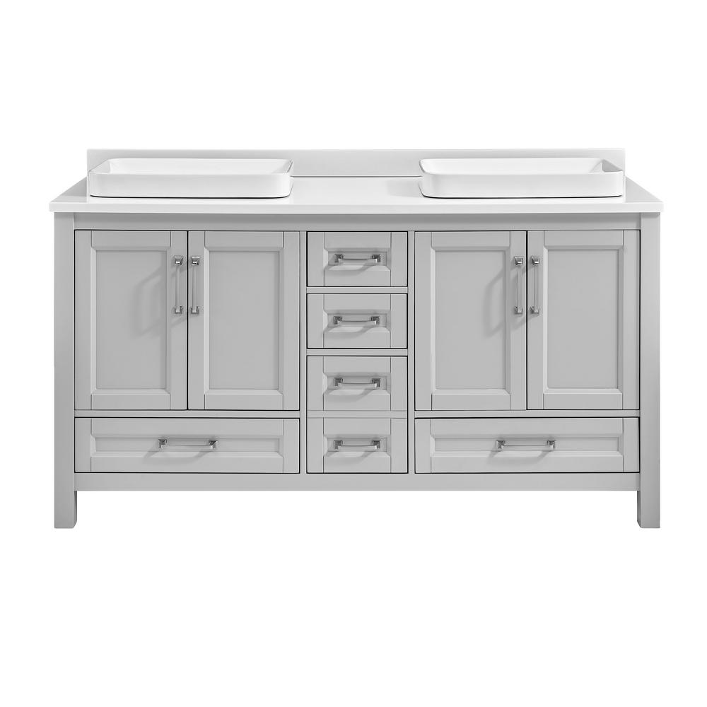 Home Decorators Collection 48 in. W x 22 in. D Vanity in Light Gray
