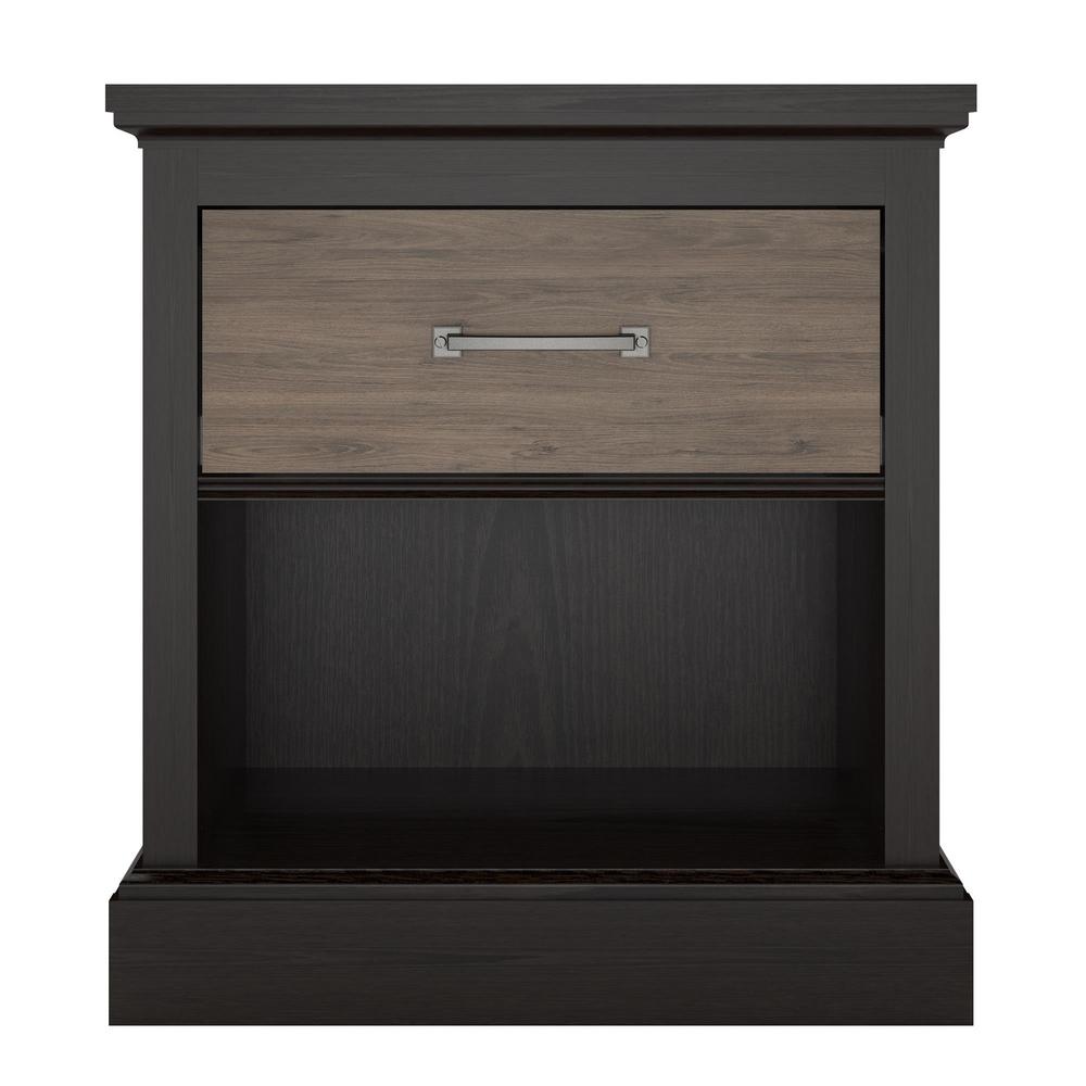 Ameriwood Noel Rustic Oak Nightstand Hd09675 The Home Depot