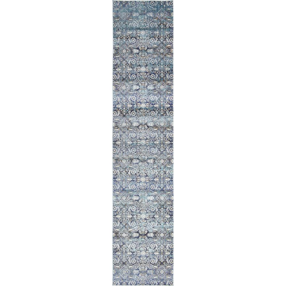 Unique Loom Augustus Venice Teal 2 7 X 12 Runner Rug 3136118 Unique Loom Augustus Venice Teal 2 7 X