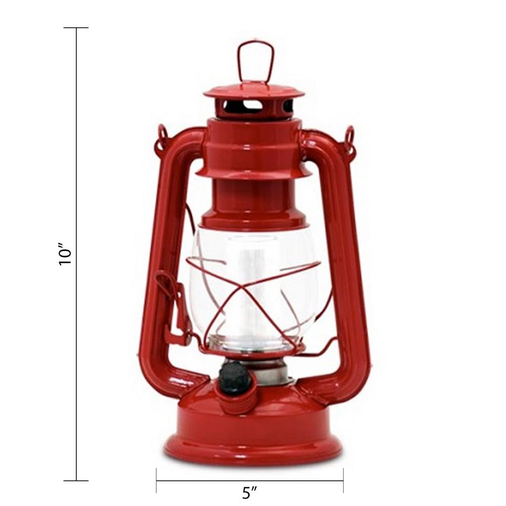 Northpoint Vintage Red Battery Operated Led Lantern 2 Pack 190492 2 The Home Depot