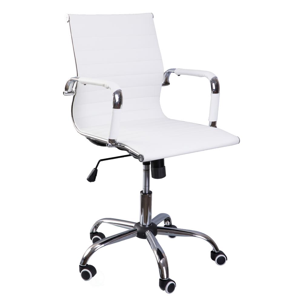 Wheels White Leather Office Chairs Home Furniture Wheels White Leather Office