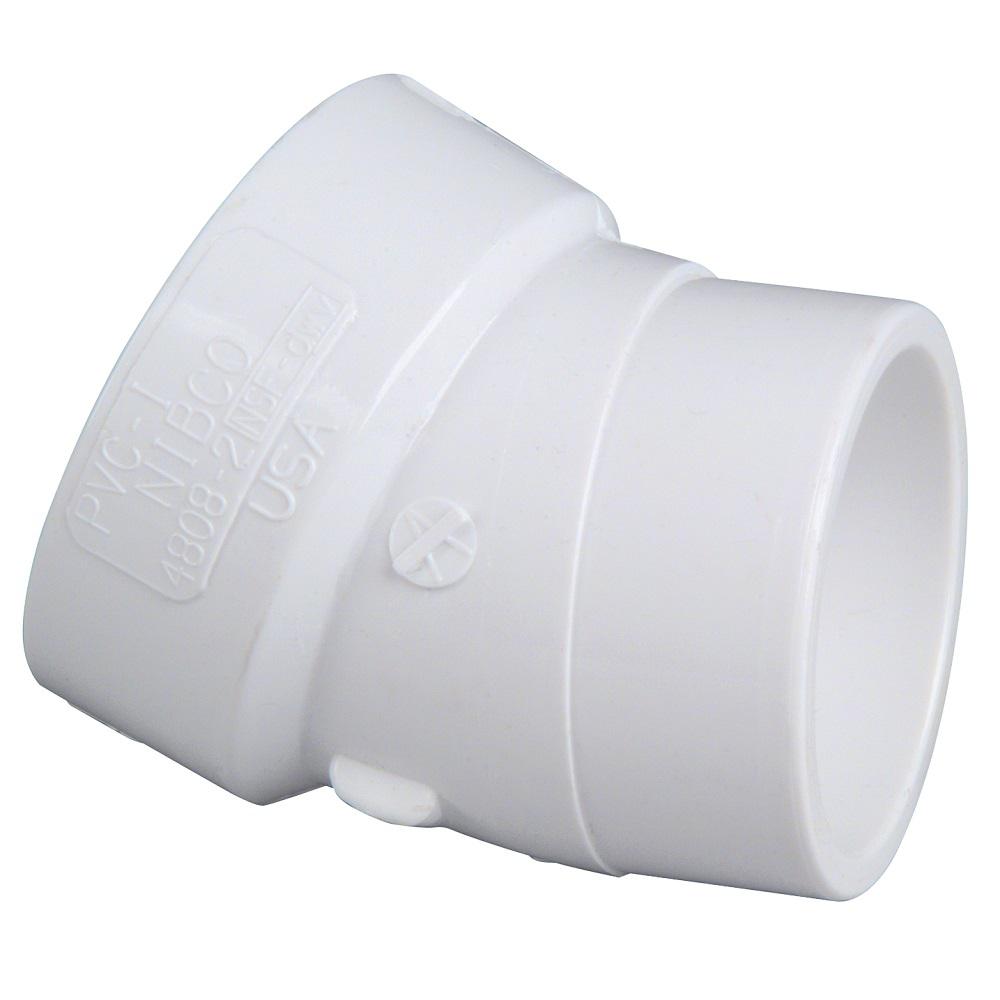 NIBCO 4 in. x 3 in. PVC DWV 90 Degree Spigot x Hub Street Closet Elbow ...