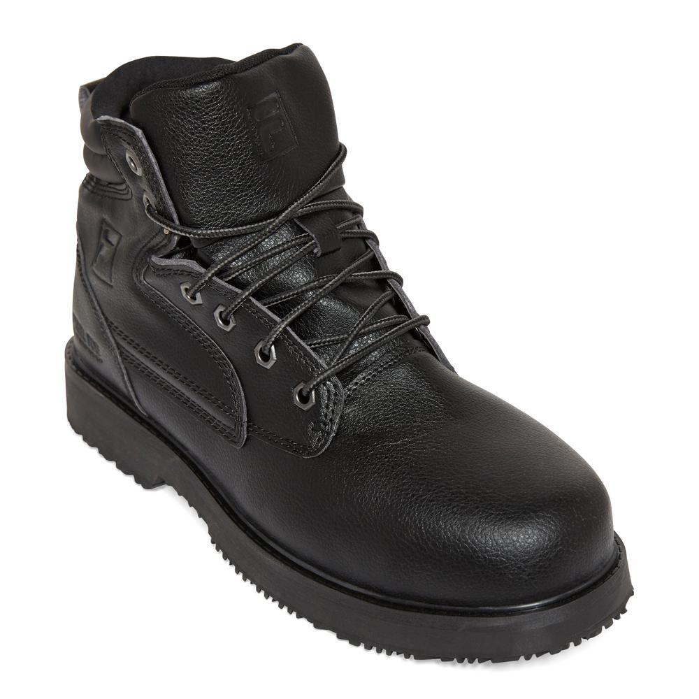 Work Boots - Steel Toe - BLACK 