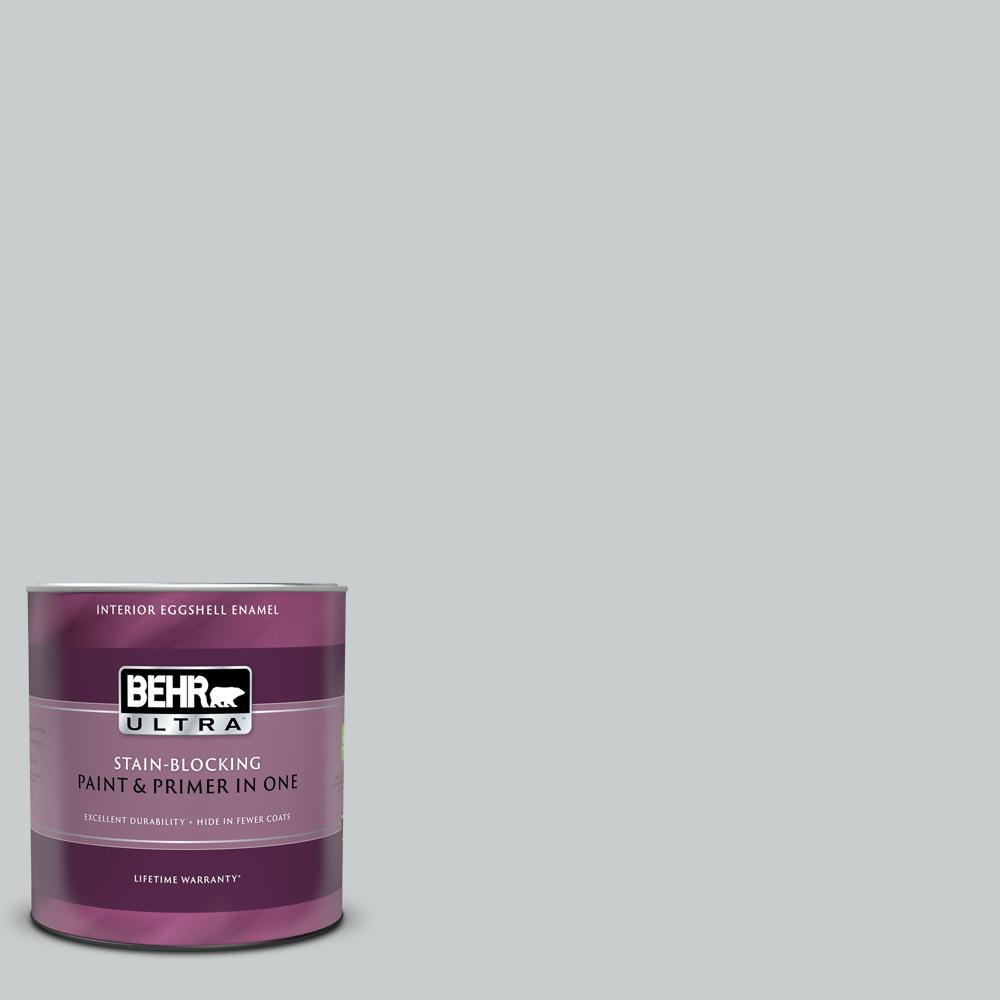 BEHR ULTRA 1 qt. N5002 Loft Space Eggshell Enamel Interior Paint and