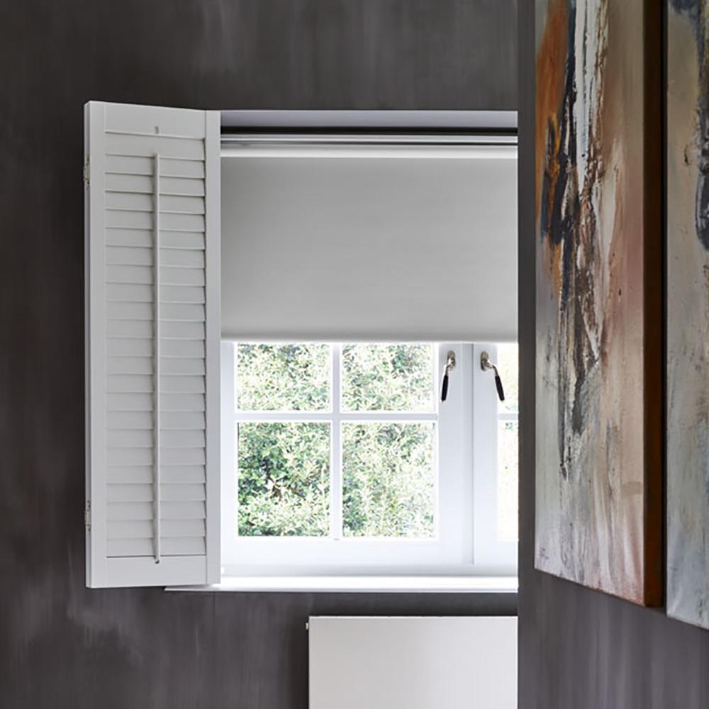 Cocoon By Coulisse Cut To Size Slate Cordless Blackout Fabric