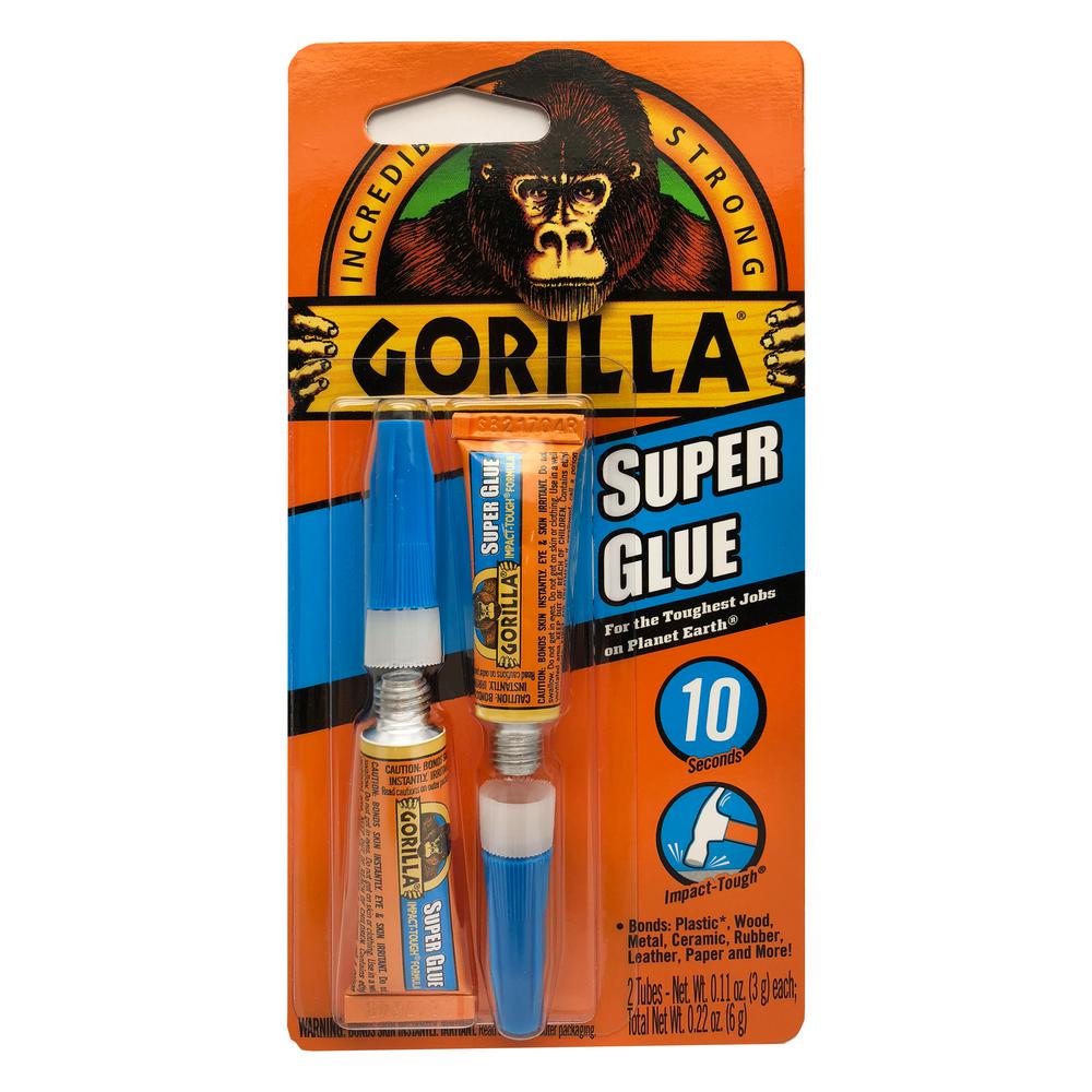 Gorilla 0.21 oz. Super Glue (2-Pack)-78001 - The Home Depot