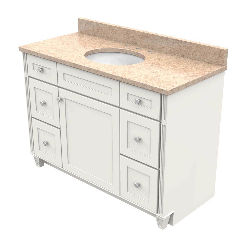 48 Inch Vanities KraftMaid Bathroom Vanities Bath The Home Depot