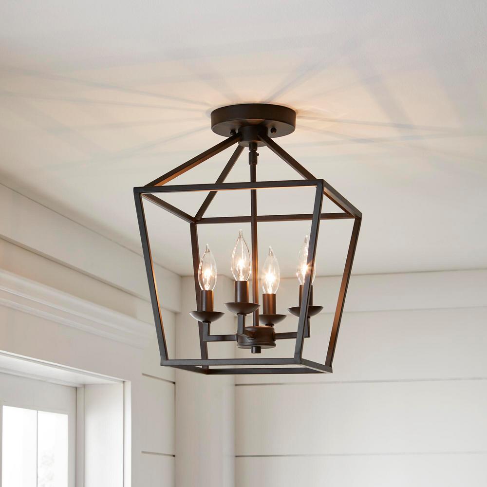 semi flush ceiling lantern