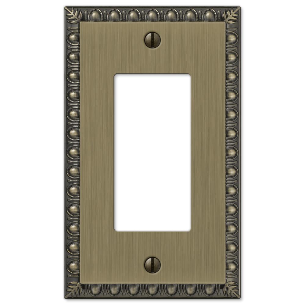 Amerelle Steel 1 Decora Wall Plate Brushed Brass154R The Home Depot