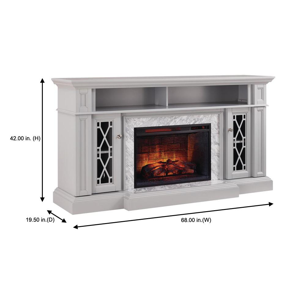 Home Decorators Collection Parkbridge 68 In Freestanding Infrared Electric Fireplace Tv Stand Gray With Carrara Marble Surround 1357fmm 26 242 The Depot - Marble Top Electric Fireplace Tv Stand Home Decorators Collection Parkbridge 68 In Freestanding Infrared Electric Fireplace Tv Stand Gray With Carrara Marble Surround 1357fmm 26 242 The Depot - Marble Top Electric Fireplace Tv Stand