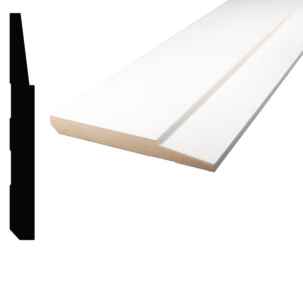 Alexandria Moulding 5/8 In. X 5-1/2 In. X 96 In. Primed MDF Step Base ...