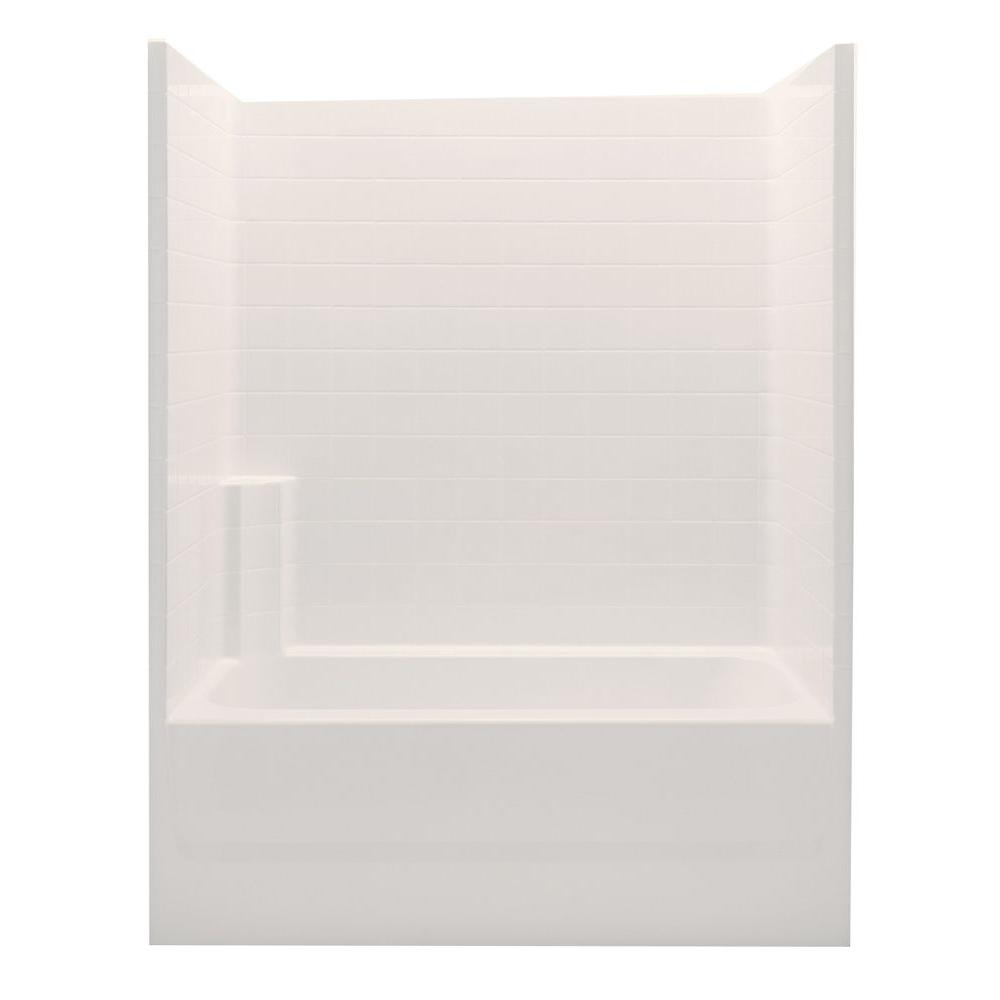 one piece bathtub shower combo home depot