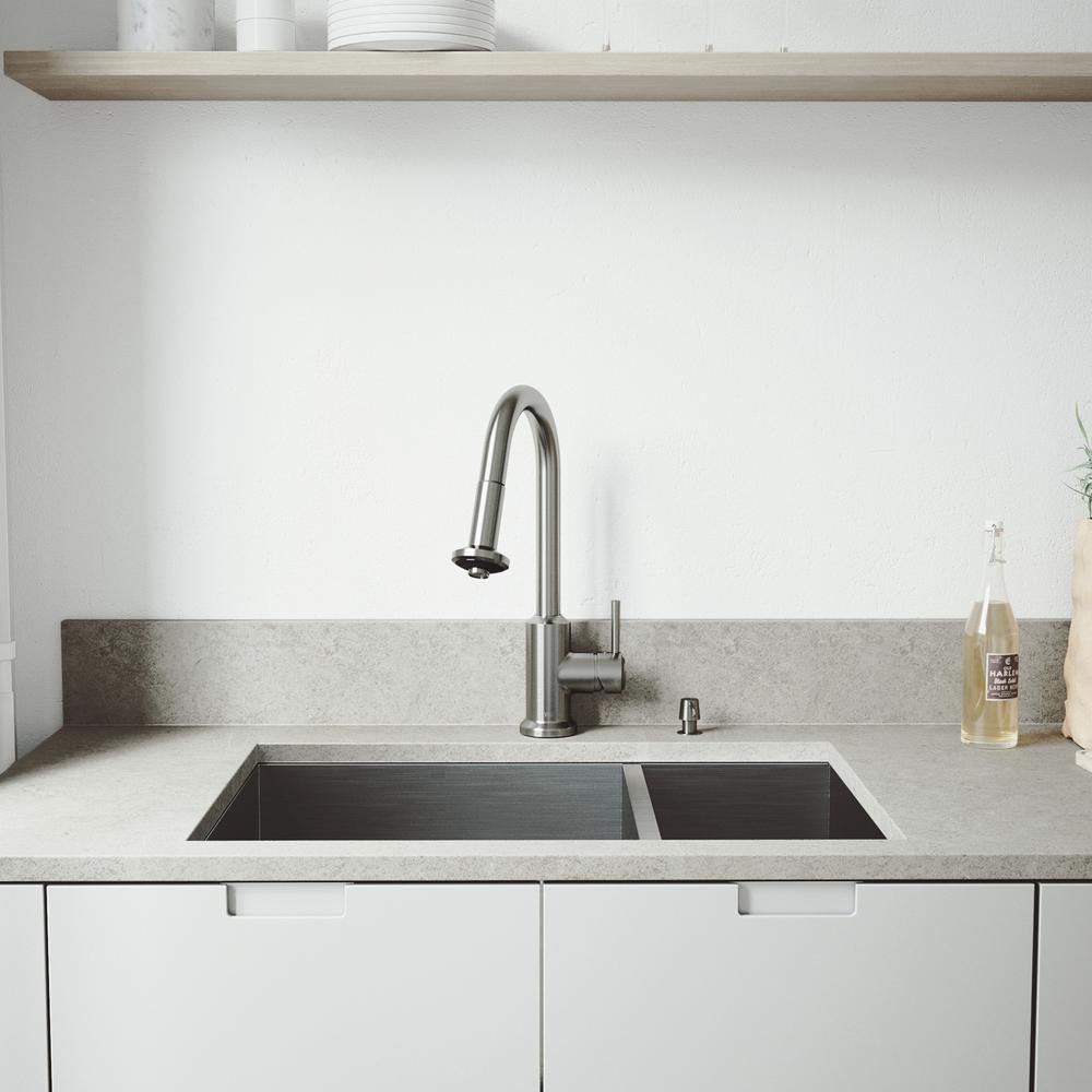 Vigo All In One Undermount Stainless Steel 29 Double Bowl Vigo All In One Undermount Stainless Steel 29 Double Bowl Kitchen Sink