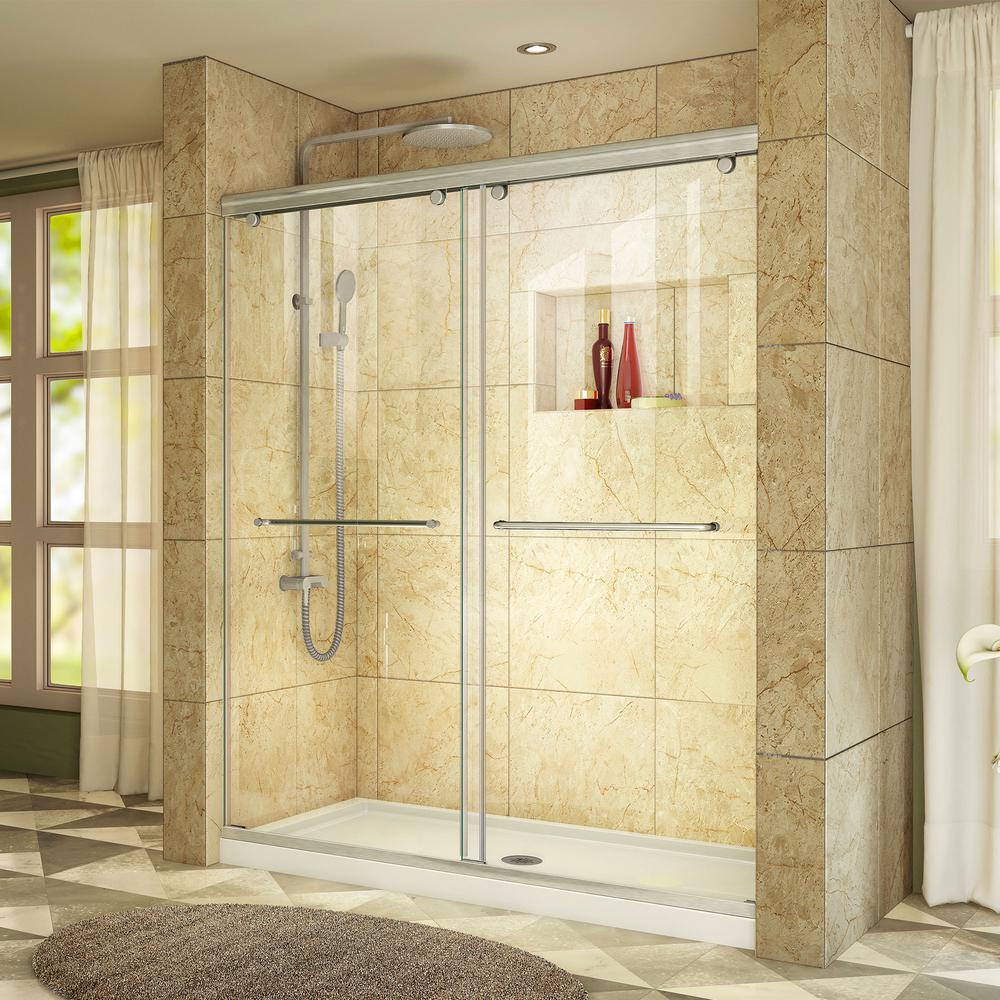 Dreamline Charisma 30 In X 60 In X 78 75 In Semi Frameless