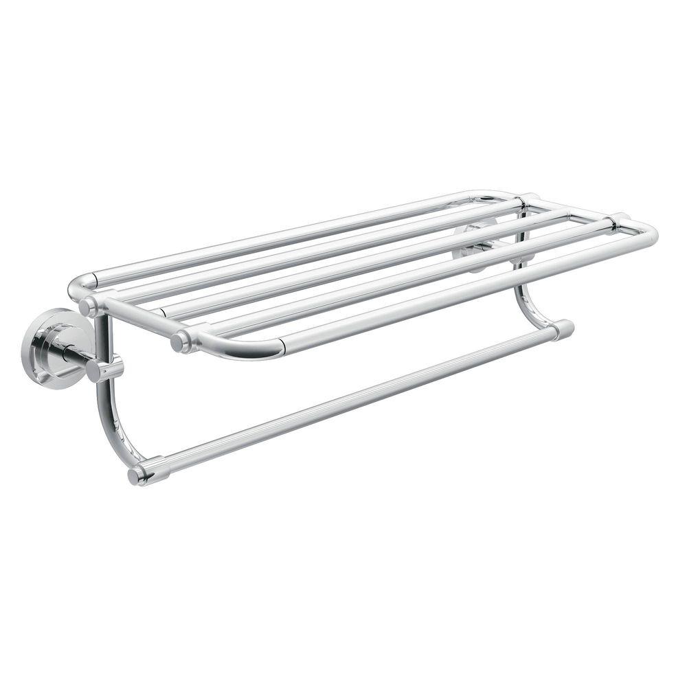 chrome bathroom shelves storage