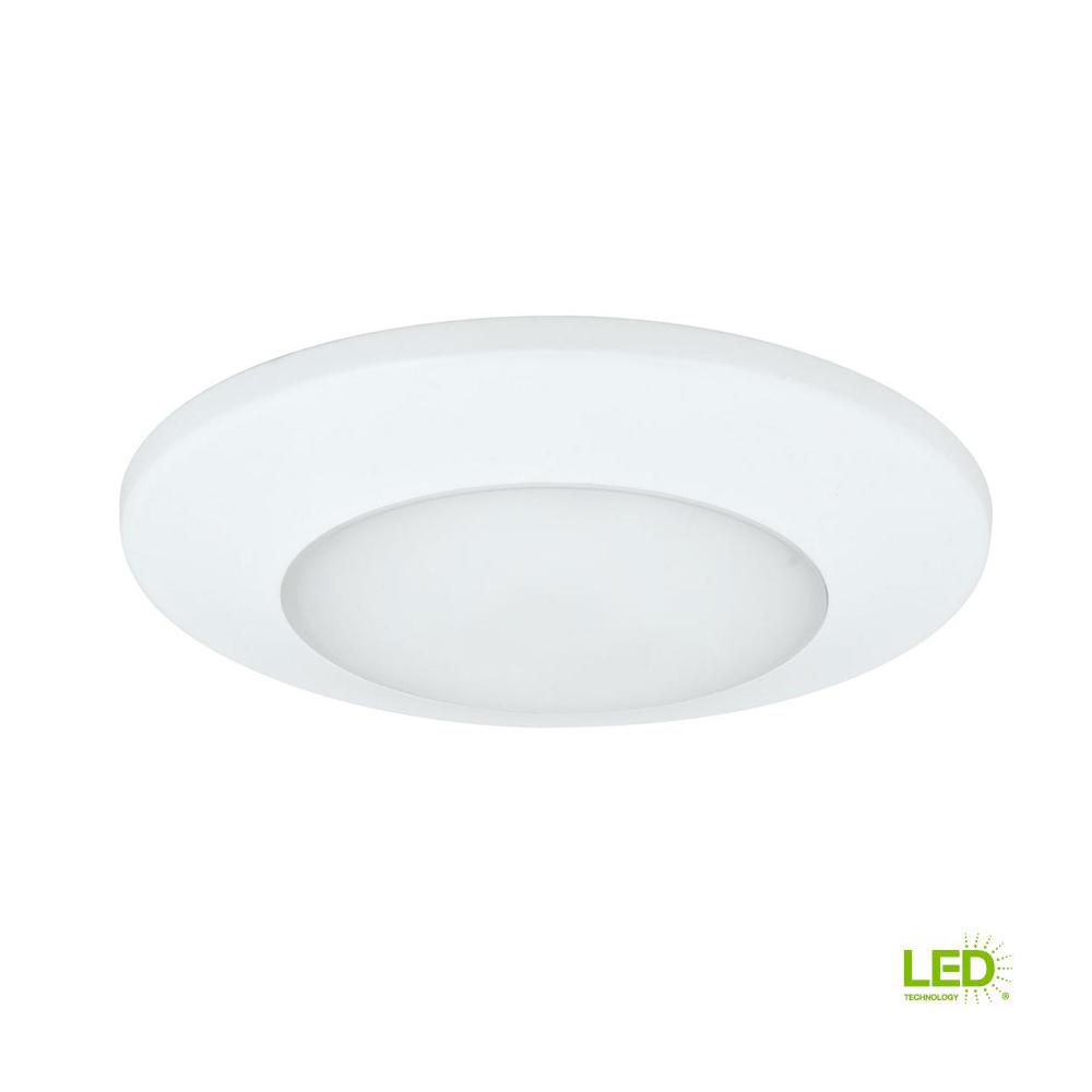 White Soft Flush Mount Lights Lighting The Home Depot Flush Mount Collection 17 Watt White Integrated Led Flushmount