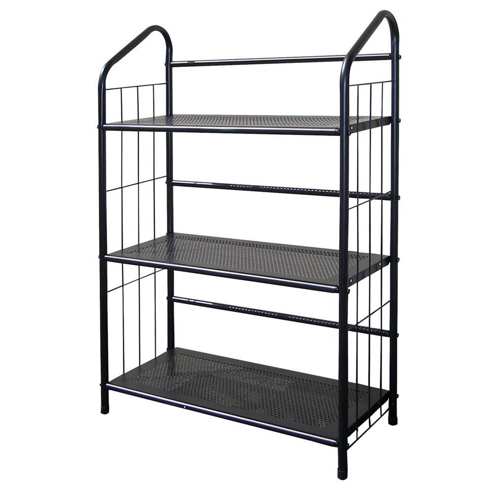 Black Steel Bookcase R597 3 The Home Depot Undefined Black Steel Bookcase