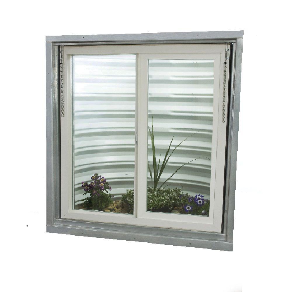 JELD-WEN 73.5 in. x 61 in. V-4500 Series Bay Vinyl Window - White ...