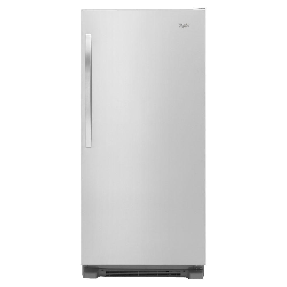 Whirlpool 17 7 Cu Ft Sidekicks Freezerless Refrigerator In Sidekicks Freezerless Refrigerator In Monochromatic Stainless Steel Wsr57r18dm The Home Depot