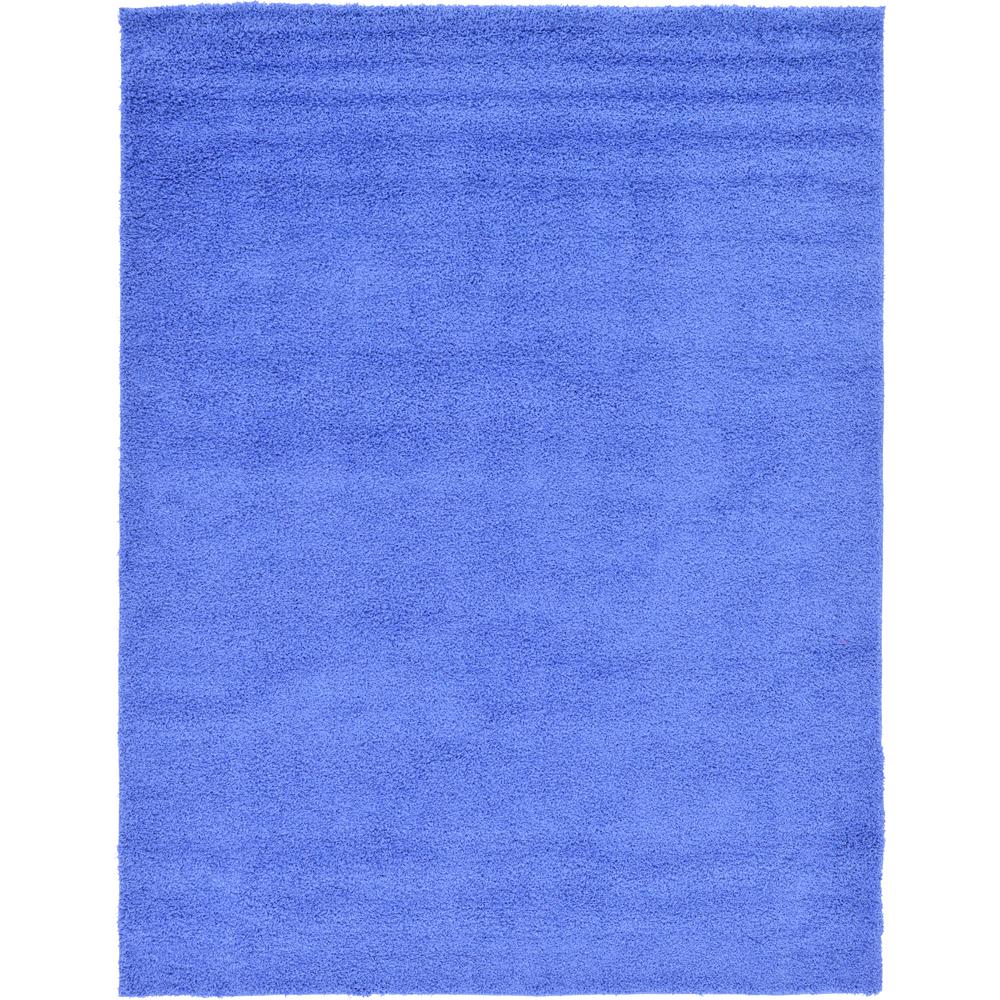 Unique Loom Solid Shag Periwinkle Blue 9 ft. x 12 ft. Area Rug3127841