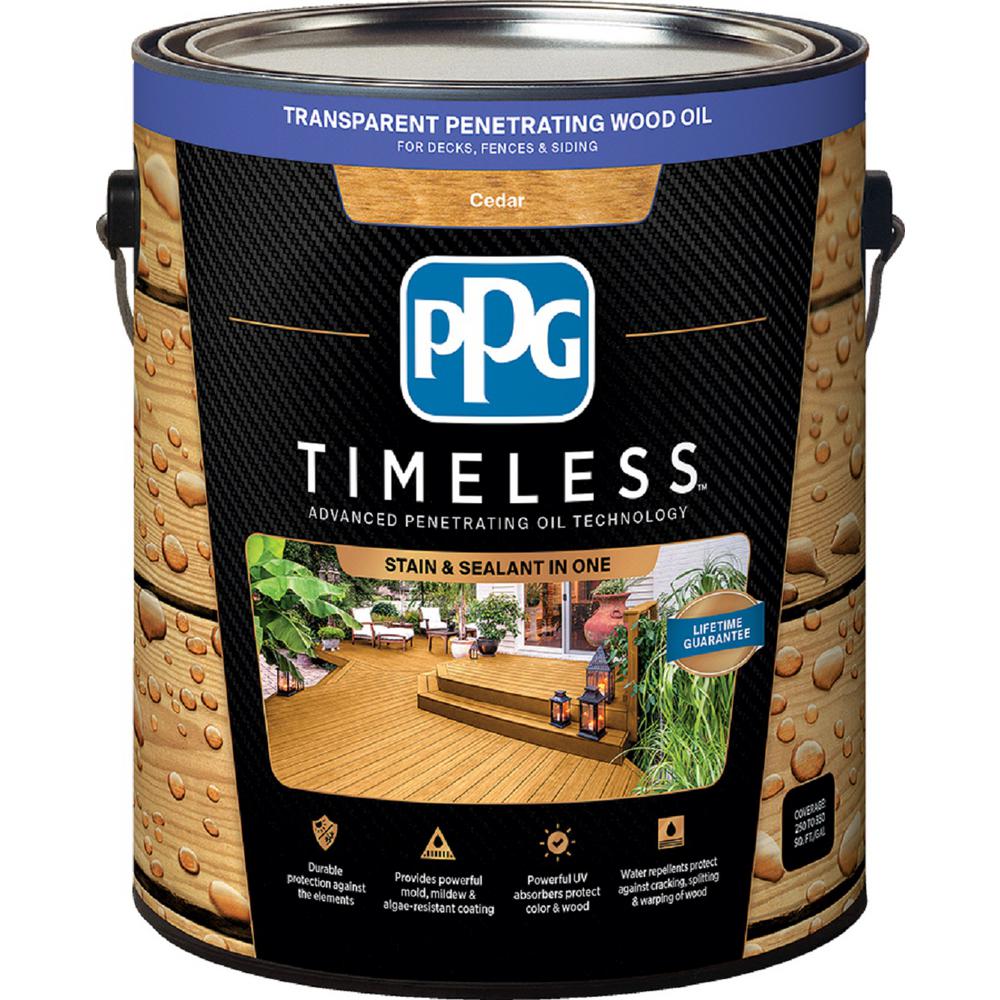 PPG TIMELESS 1 gal. TPO2 Cedar Transparent Wood Oil