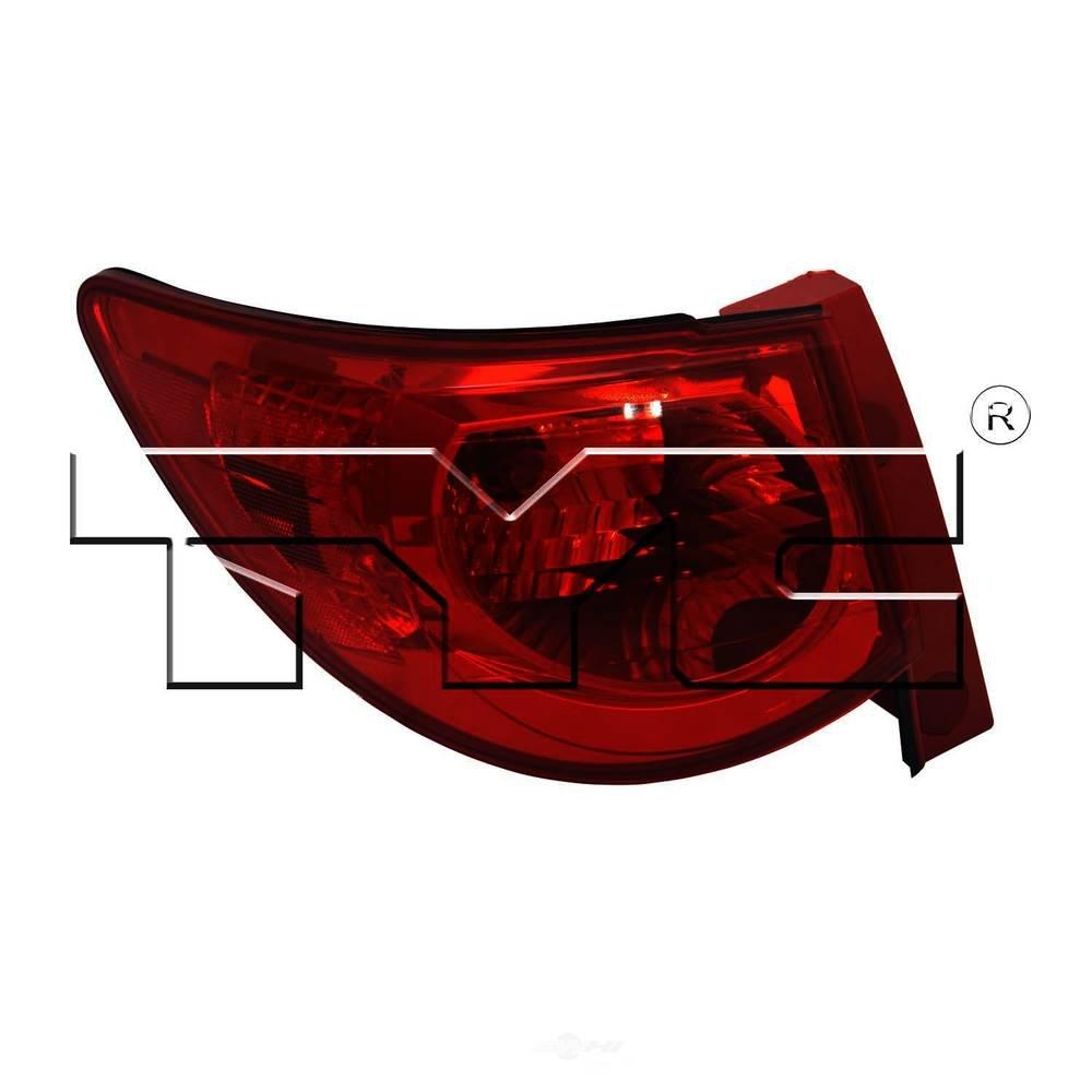 TYC Tail Light Assembly 20092012 Chevrolet Traverse116520001 The