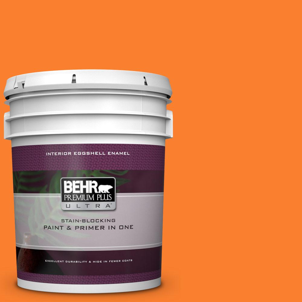BEHR Premium Plus Ultra 5 gal. SG270 Summer Citrus Eggshell Enamel