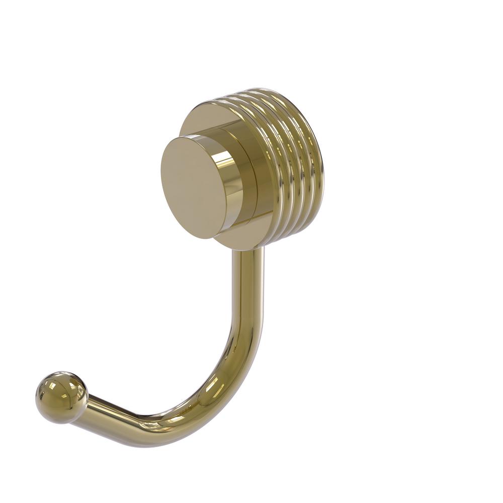 Everbilt Bright Brass Double Robe Hook-15081 - The Home Depot