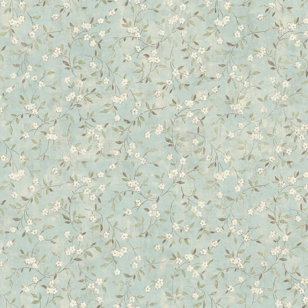 York Wallcoverings Floral Sprig Wallpaper LG1306 - The Home Depot