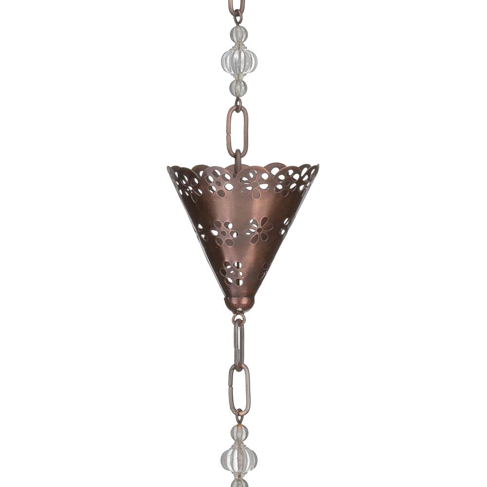 Good Directions Double Link Pure Copper 8.5 ft. Rain Chain464P8 The