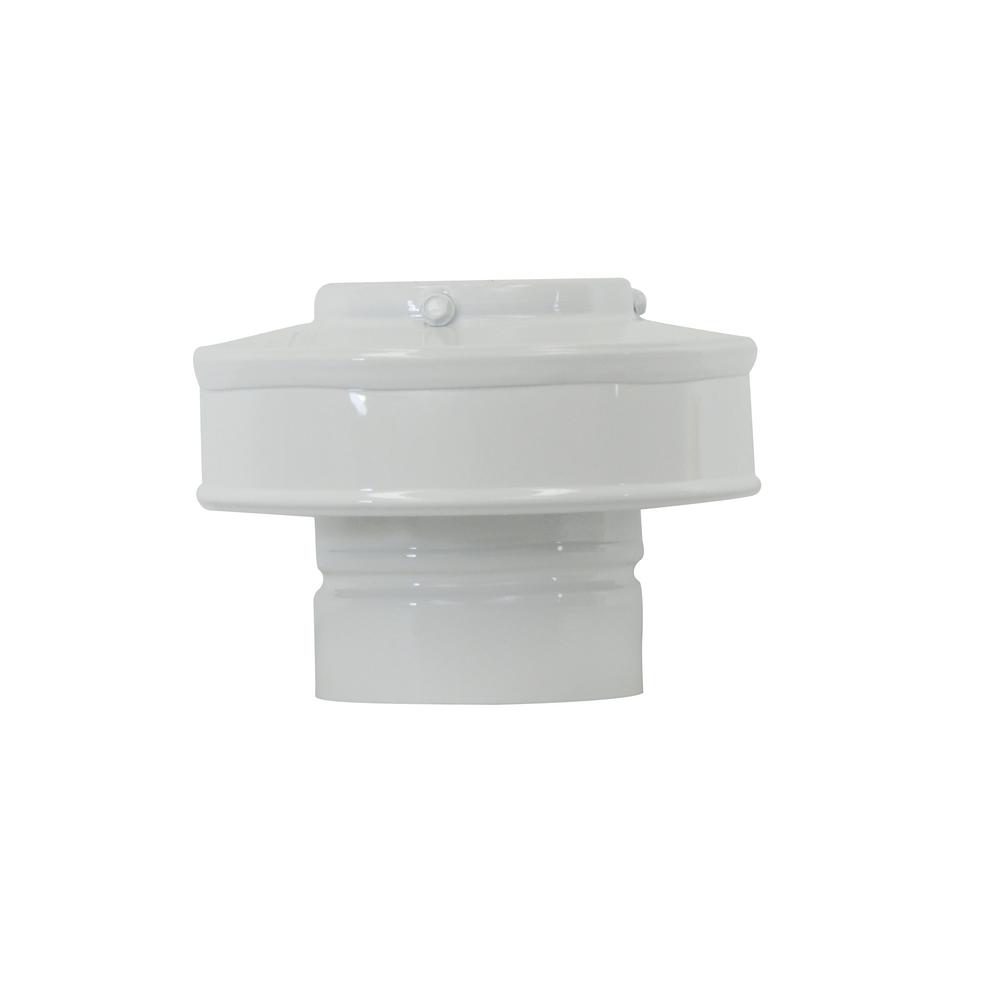 Active Ventilation 3 in. Dia Aluminum Vent Pipe Cap in WhiteVPC3WT